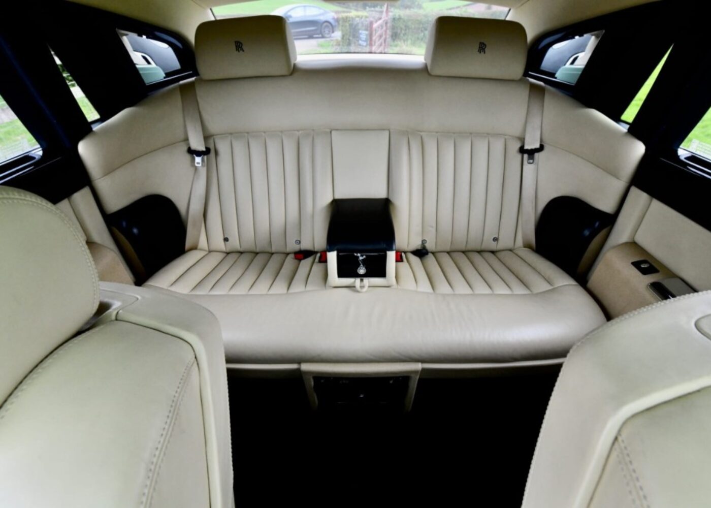 Rolls Royce Phantom wedding car rear interior